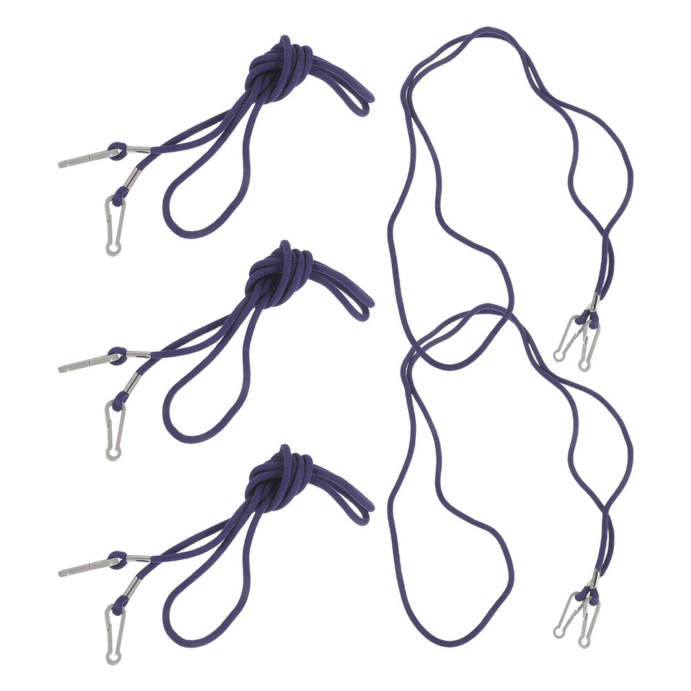 Mask Lanyard Adjustable - สายคล้องคอสำหรับเด็ก 5 ชิ้น ปรับความยาวได้ ป้องกันการสูญหาย สายไนลอนสำหรับกิจกรรมกลางแจ้งในฤดูหนาว