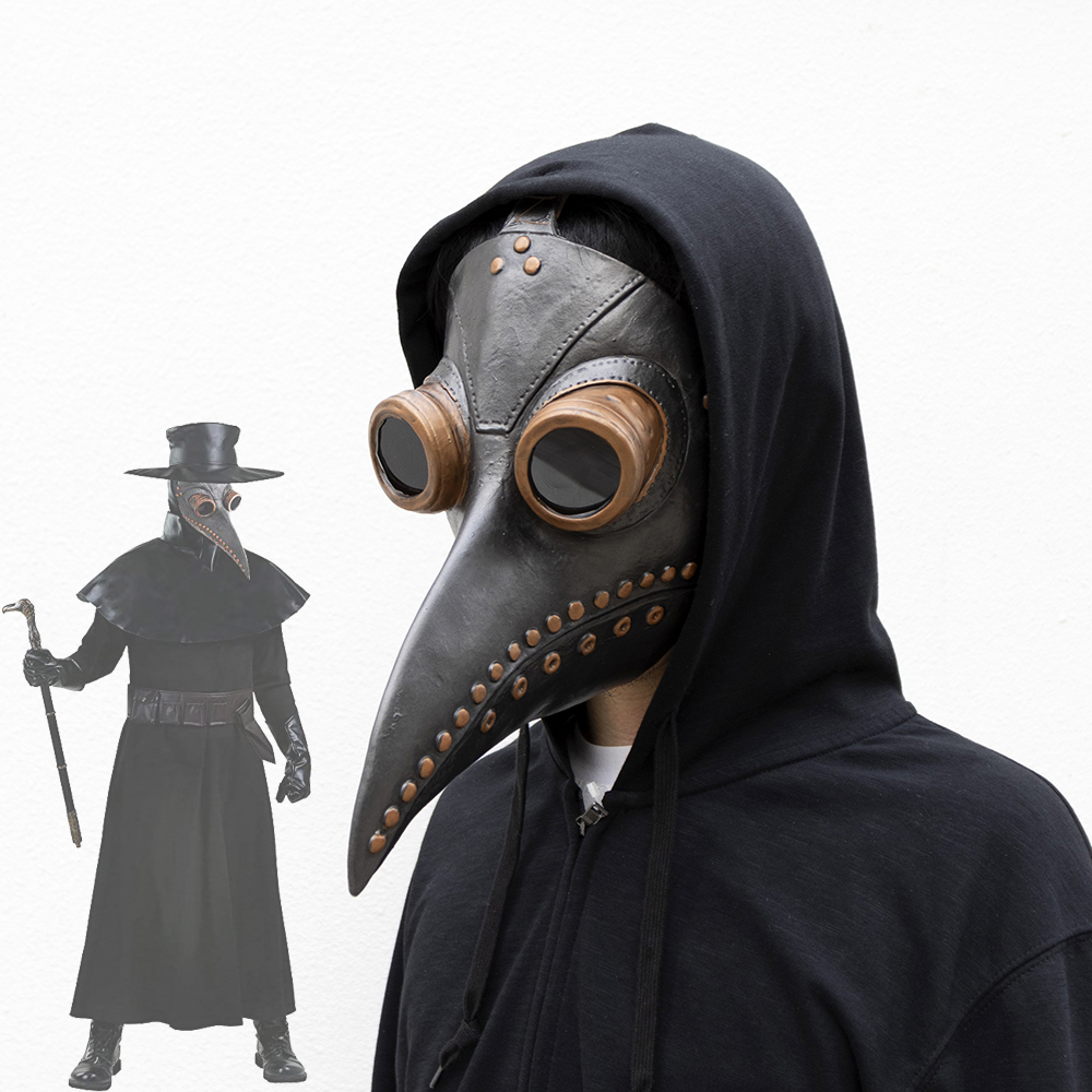 Disposable Surgical Mask - Plague Doctor คอสเพลย์อะนิเมะ Latex หน้ากากจมูกยาว Bird